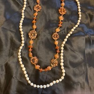 Vintage Shell & Nut Necklace